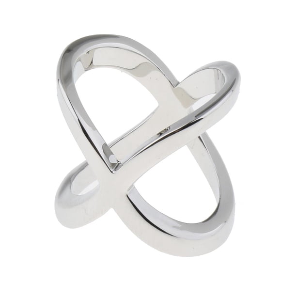 Clips de Bufanda de Gasa de Seda Perfecl Plata S Tamaño 30x20 mm