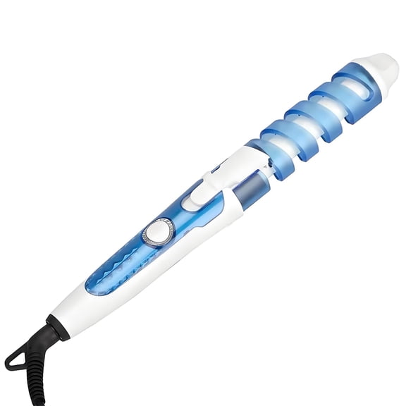 Electric Hair Curling Wand, Spiral Hair Curler with Rapid Heat-up, Negative Ion Technology for Smooth, Frizz-Free Curls, Ideal for Home and in Salons, Intelligent Temperature Control (Purple)