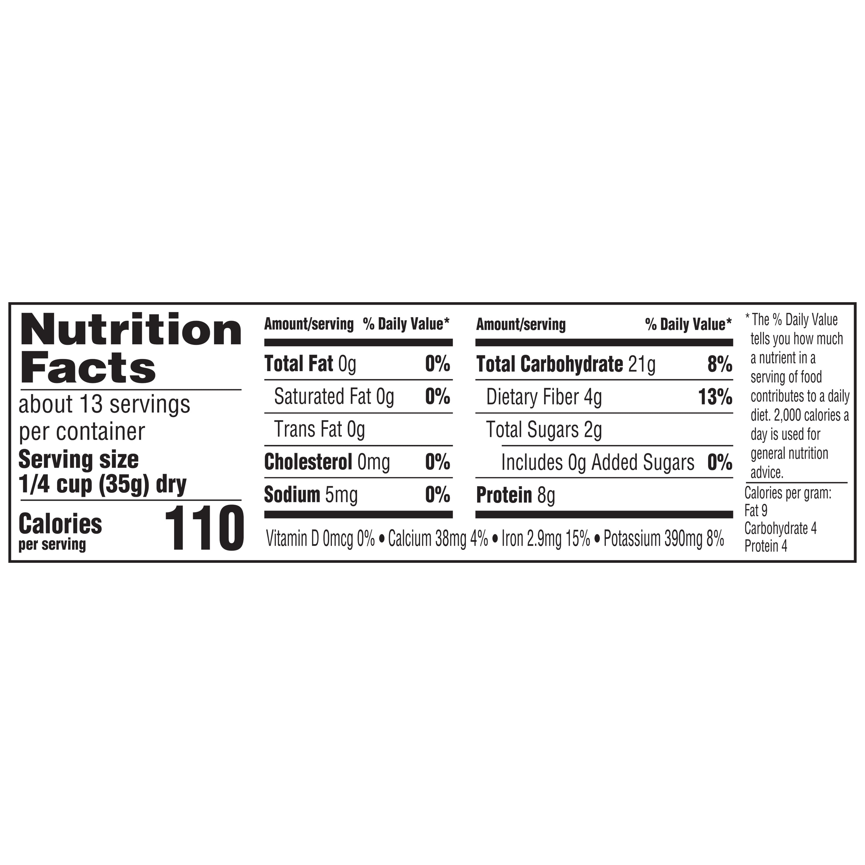 (6 pack) Great Value Black Eyed Peas, 16 oz