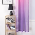 thumbnail image 5 of Gradient Sheer Curtains 1 Panel, 39x78 Inch Semi-Sheer Curtains for Living Room Bedroom, Decor Window Treatments, Soft Light Filtering Scarf Drape Valance, 1Pcs, Pink Purple, Rod Pocket, 5 of 9
