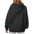 thumbnail image 3 of Hat and Beyond Women's Ultra Soft Fleece Hoodie Customizable Oversized Pullover Hoodie With Half Moon Patch For Custom Branding, 3 of 7