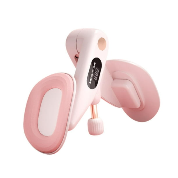 Dispositivo de ejercicio para el suelo pélvico, entrenamiento de muslos y caderas, pantalla LED profesional Rosa