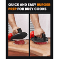 thumbnail image 3 of Burger en Fonte Robuste, 6,5 Pouces, Parfait pour Plaque de Cuisson, Gril et Poêle, Poignée Ergonomique, 3 of 6