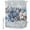 Blue, variant on Shower Curtains for Bathroom, Blue Christmas Poinsettia Waterproof Fabric Shower Curtain, Xmas Botanical Balls Snowflake Decorative Bathroom Curtain for Bathtub, 36"x72", No Hooks Included