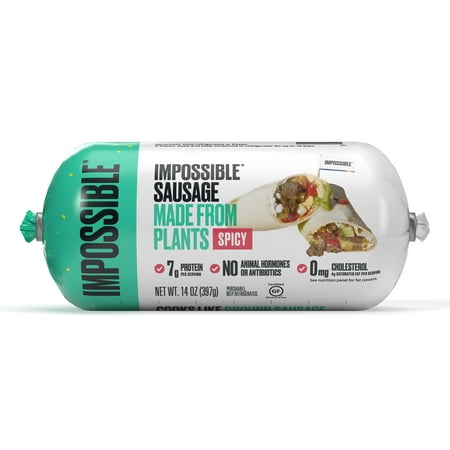 Impossible Foods Plant Based Frozen Spicy Sausage, 14 oz