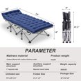 thumbnail image 4 of Lilypelle Folding Camping Cot for Adults, Portable Sleeping Cot, Folding Cot Rollaway Guest Bed with 3.3 inch 2 Sided Mattress and Carry Bag, 4 of 11