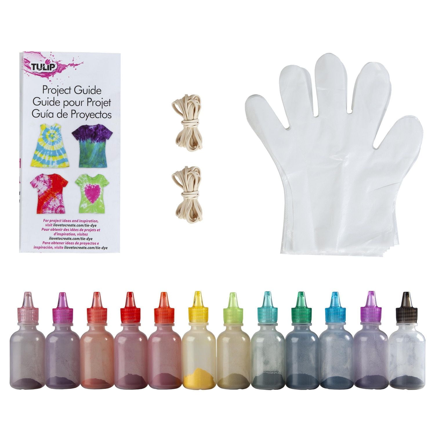 Tulip One-Step Tie-Dye 12 Couleurs Carnaval Kit Tie Dye de 12 couleurs