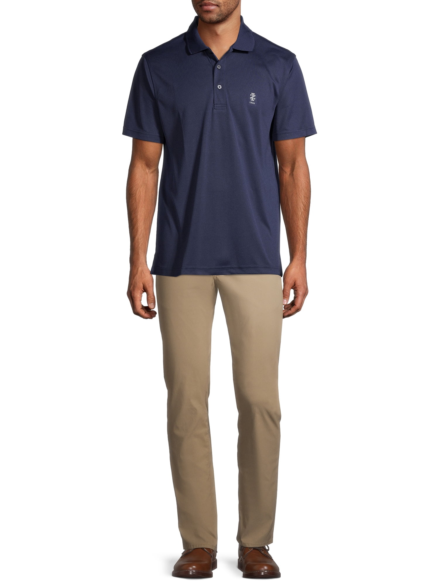 IZOD Men's Golf Comfort Stretch Grid Polo Shirt