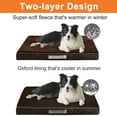 thumbnail image 5 of PayUSD Dog Bed for Extra Large Dogs Waterproof Thick Dog Beds Big Orthopedic Dog Beds with Removable Double Layer Washable Cover for Large Dogs Pet Bed Mat Egg-Crate Foam, XL(40"x30"x4"), Brown, 5 of 8