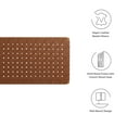 thumbnail image 5 of Sparta Weave Wall-Mount Vegan Leather Queen Headboard in Walnut Brown, 5 of 7