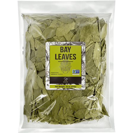 Soeos Bay Leaves 16 oz (454g), Bay Leaves Bulk, Bay Leaves Dry, Bay Leaf, Laurel Leaves, Natural Laurel Leaf, Natural Dried Bay Leaf, Dried Bay Leaves, Whole Bay Leaves