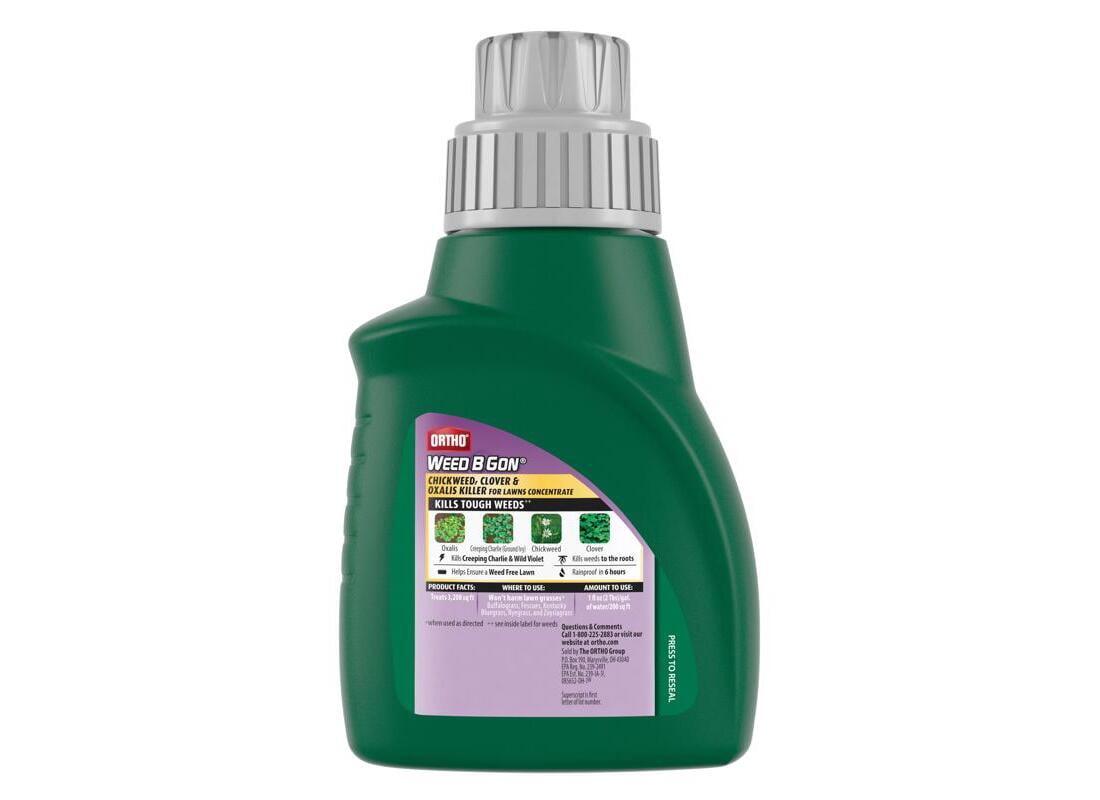 Ortho Weed B Gone Chickweed, Clover & Oxalis Weed Killer for Lawns, 16 fl oz
