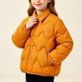 thumbnail image 6 of KyCheLot Winter Jacket for Girls Button Lapel Neck Long Sleeve Jackets Comfy Thermal Windproof Outerwear, 6 of 8