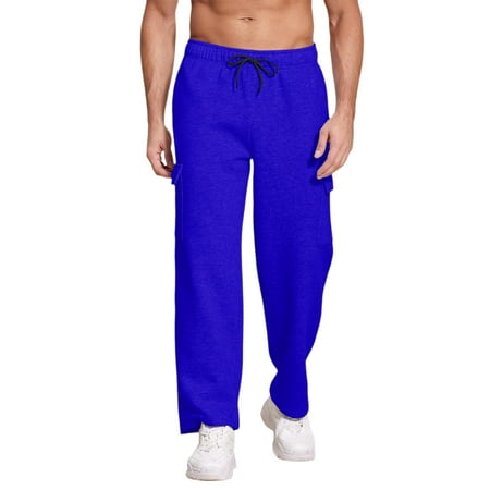 Mens Cargo Sweatpants Cold Weather Pantalones Tácticos Para Hombre Military Pants Big And Tall Pantalones Para Pants For Men Work Heavy Athletic Joggers Para Hombre M Blue