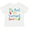thumbnail image 3 of Inktastic My Aunt in Vermont Loves Me Boys or Girls Toddler T-Shirt, 3 of 5