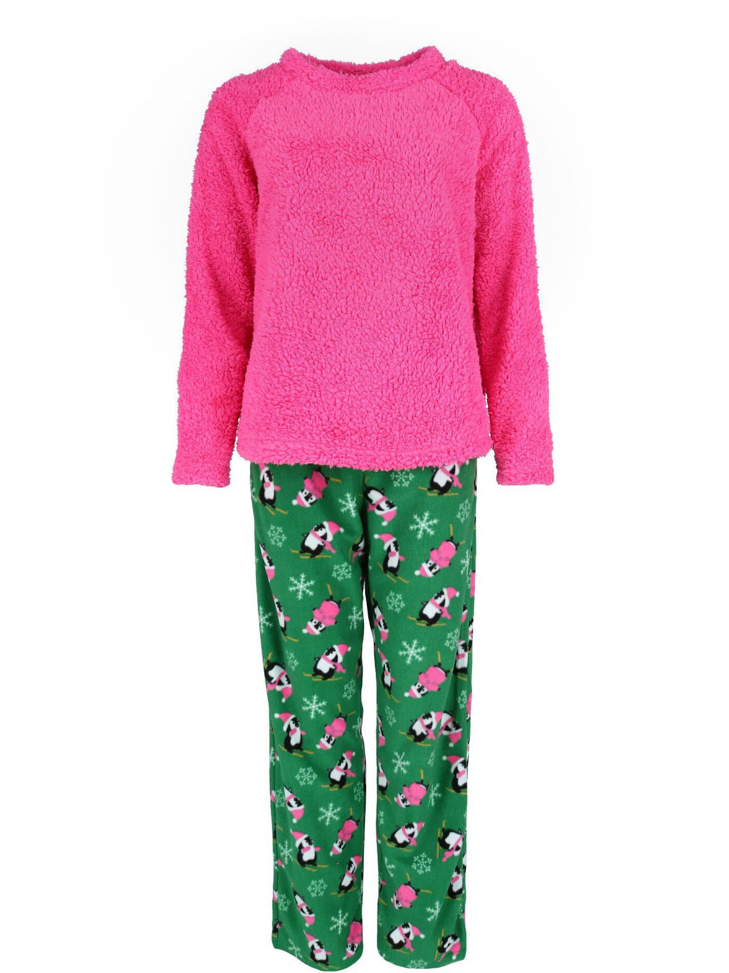 Elegant Emily Elegant Emily Long Sleeve Sherpa Pajama Set (Women's