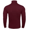 thumbnail image 6 of NY Threads Men's Ribbed Turtleneck Slim Fit Pullover Casual Long Sleeves Basic Top, Small, Wine Red, 6 of 10