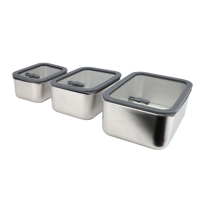 Food Prep Container, 3PCS Food Storage Container for Fridge