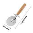 thumbnail image 2 of Pizza Cutter under $5! Xqxayjr Pizza Cutter and Server Set, Stainless Steel Rocker Knife with Wooden Handle, Baking Tool for Cake and Pastry, Kitchen Gadget Gift Set for Home Chefs, 2 of 2