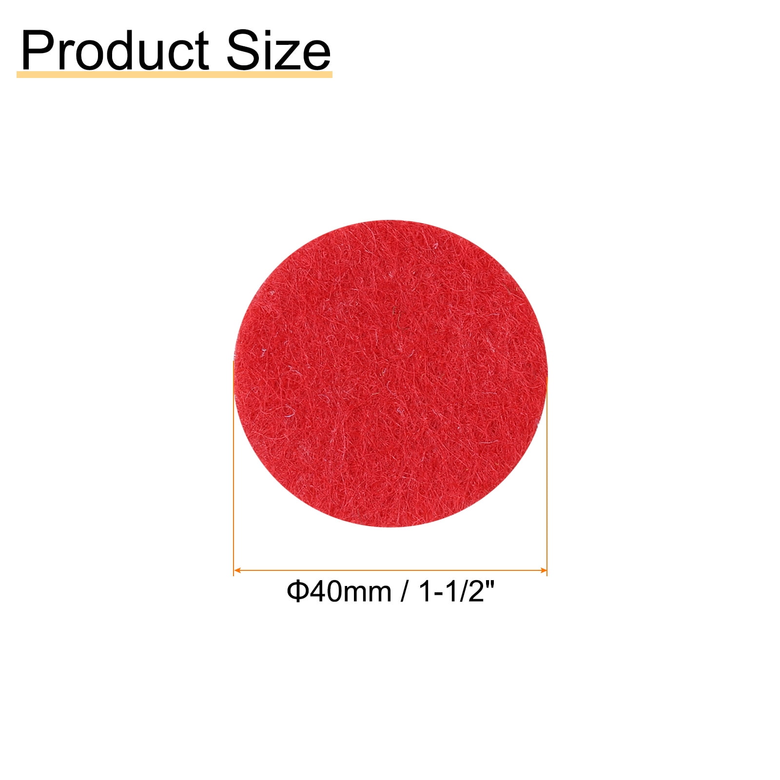 Uxcell 500pcs Round Felt Circles, 40mm 3/8 Pre Cut Felt Craft Pads Non-Woven Mini Felt Fabric Circles for DIY Projects, Mixed Color