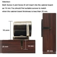 thumbnail image 4 of Magnetic Cabinet Door Catch with Magnets for Cabinet Door Latch Closer, Cabinet Magnetic Catch for Kitchen Closet Door Closing Magnetic Door Catch Closer, 4 of 9
