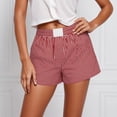thumbnail image 2 of Afdoent Shorts For Women Striped High Waist Summer Casual Shorts With Side Pockets Comfortable Stretch Fabric Breathable Fashion 2026 Beach Vacation Clothes, 2 of 4