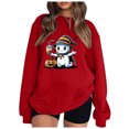 thumbnail image 1 of WEAIXIMIUNG Chandails en Molleton pour Femmes Tendance 3TG Chandails en Molleton pour Femmes Décontracté Manches Longues Tee-Shirts Graphiques Col Rond Chandails en Molleton Pull Tops pour Femmes, 1 of 5