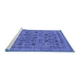 thumbnail image 2 of Ahgly Company Machine Washable Indoor Rectangle Oriental Blue Industrial Area Rugs, 8' x 12', 2 of 4