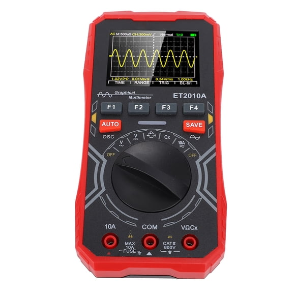 Oscilloscope Numérique Portatif, Mini Oscilloscope 2 en 1 pour Communiquer