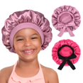 thumbnail image 1 of Gorro de dormir YANIBEST de seda para niños con pelo rizado, 1 of 6