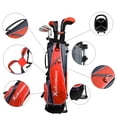 thumbnail image 3 of XDriveMax 6 Pieces Golf Club Set, Junior Complete Set for Ages 6-10 with Stand Bag, Right Handed, 2 Head Covers, Red, 3 of 5