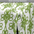 thumbnail image 4 of Irish Dog Crate Cover, Entangled Clover Leaves Twigs Celtic Pattern Botanical Filigree Inspired Retro Tile, Easy to Use Pet Kennel Cover for Dogs, 35" x 23" x 27", Cream Green, by Ambesonne, 4 of 6