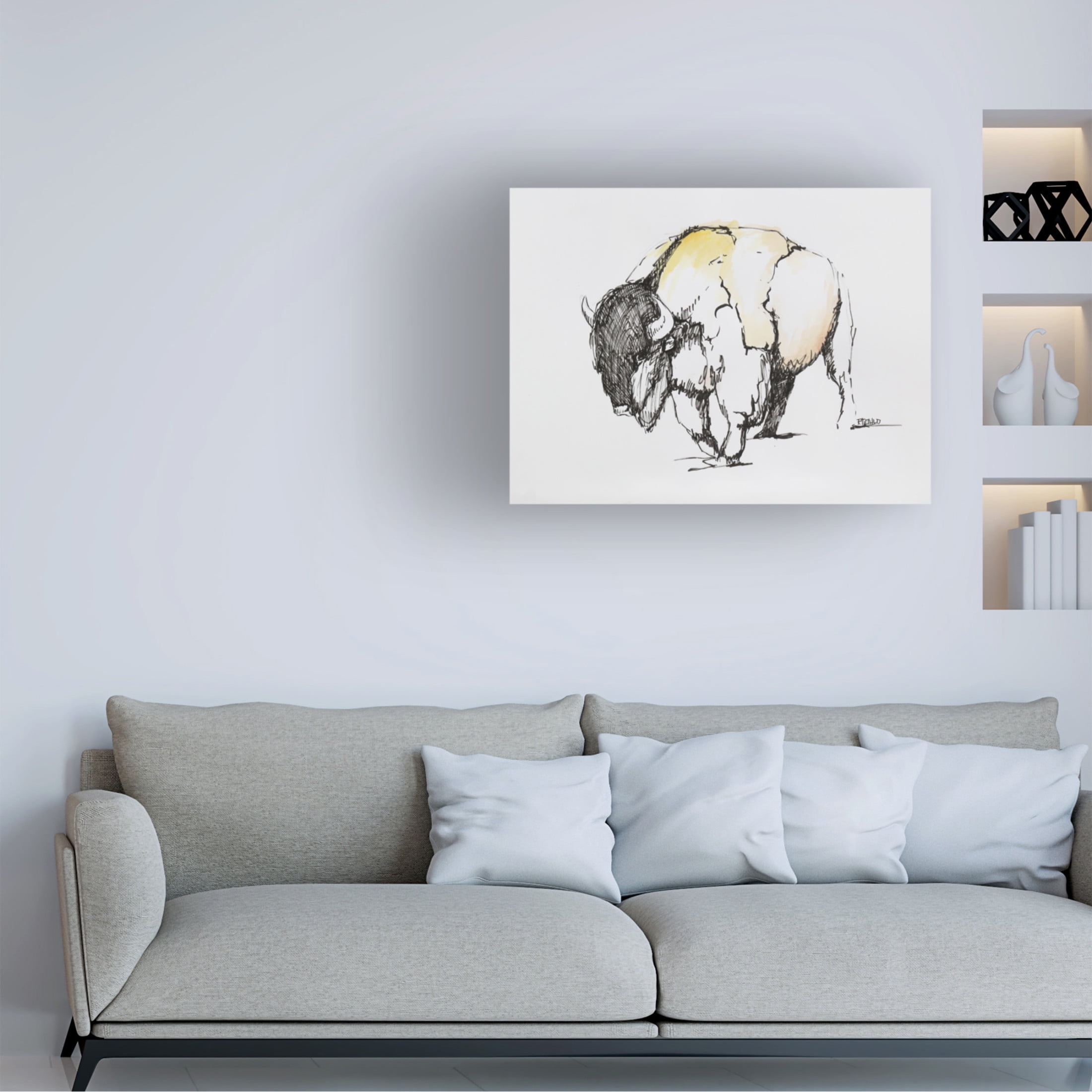 Canvas Wall Art - Renee Gould 'Struttin' Wall Art for Living Room, Bedroom, or Office Décor by Trademark Fine Art - 32 x 24 Inches
