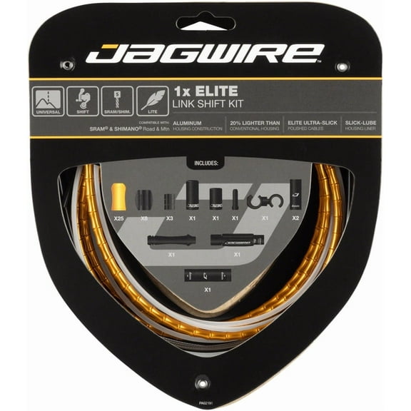 Jagwire 1x Elite Link Shift Cable Kit SRAM/Shimano w/ Polished Ultra-Slick Cable