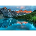 thumbnail image 2 of Wall Mural, Removable Sticker, Home Decor (100"x144", Tranquil mountain lake), 2 of 3
