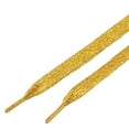 thumbnail image 7 of 2X 45.7 inch Glitter Flat Coloured Shoelaces Shoelaces Sport Dance Fancy Dress-Gold, 7 of 7