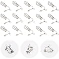 thumbnail image 4 of 50pcs Clip On Earring Converter Earring Clip Backs Earring Findings Clip On Earring Pads Base DIY Earring Accessories for Non Pierced Ears, 4 of 5