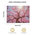 thumbnail image 3 of Nawypu  Cherry Blossom Tree Large Modern Floral Giclee Canvas Prints on Stretched Landscape Canvas Wall Art Spring Pink Flowers Pictures Paintings Artwork for Living Room Bedroom Home, 3 of 6
