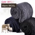 thumbnail image 4 of MZXELPRJD No Show Socks Womens Autumn Winter Heavy Wool Socks Solid Color Medium Tube Socks Thick Warm Hoop Socks Stockings Fluffy Towel Socks, Black Ankle Socks for Women Red, 4 of 4