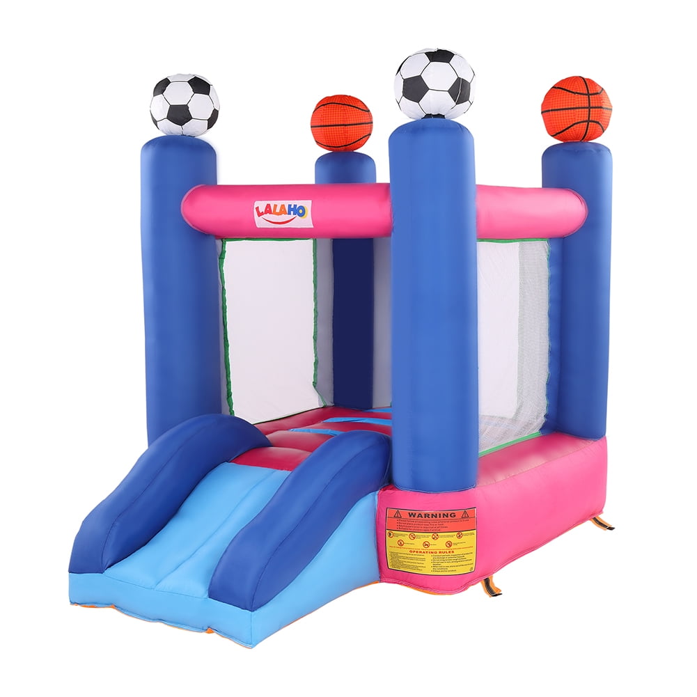 Private Jungle Inflatable Jumping Castle - Bounce House with Slide and Safe Velcro Entrance
