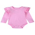 thumbnail image 3 of Newborn Baby Girls Romper Ruffles Bodysuit Jumpsuit Outfit, 3 of 6