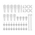 thumbnail image 2 of 42pcs Traceless Hooks Plastic Photo Picture Frame Hangers Invisible 15LBS Wall Hooks, 2 of 8