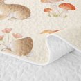 thumbnail image 5 of Erosebridal Bunny Quilt Full for Boys Girls, Woodland Mushrooms Full Bedspread Sets, 3 Pieces 1 Coverlet and 2 Pillowcases, 5 of 7