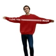 thumbnail image 6 of Matching Sweatshirts for Couples I Love You This Much Pullover Cute Message Matching Couples Outfits Oversized Long Sleeve Graphic Shirt, 6 of 8