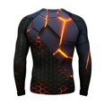 thumbnail image 5 of IWRICH Men's Long Sleeve Upf 50+ Rash Guard Cool Dry Performance Fit Compression Sports Athletic Shirts Tops 03-Black L, 5 of 5