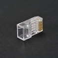 thumbnail image 4 of CAT6 or CAT5e RJ45 Connector Ethernet Cable Crimp Modular Plug 8P8C Clear 100 Pieces, 4 of 5