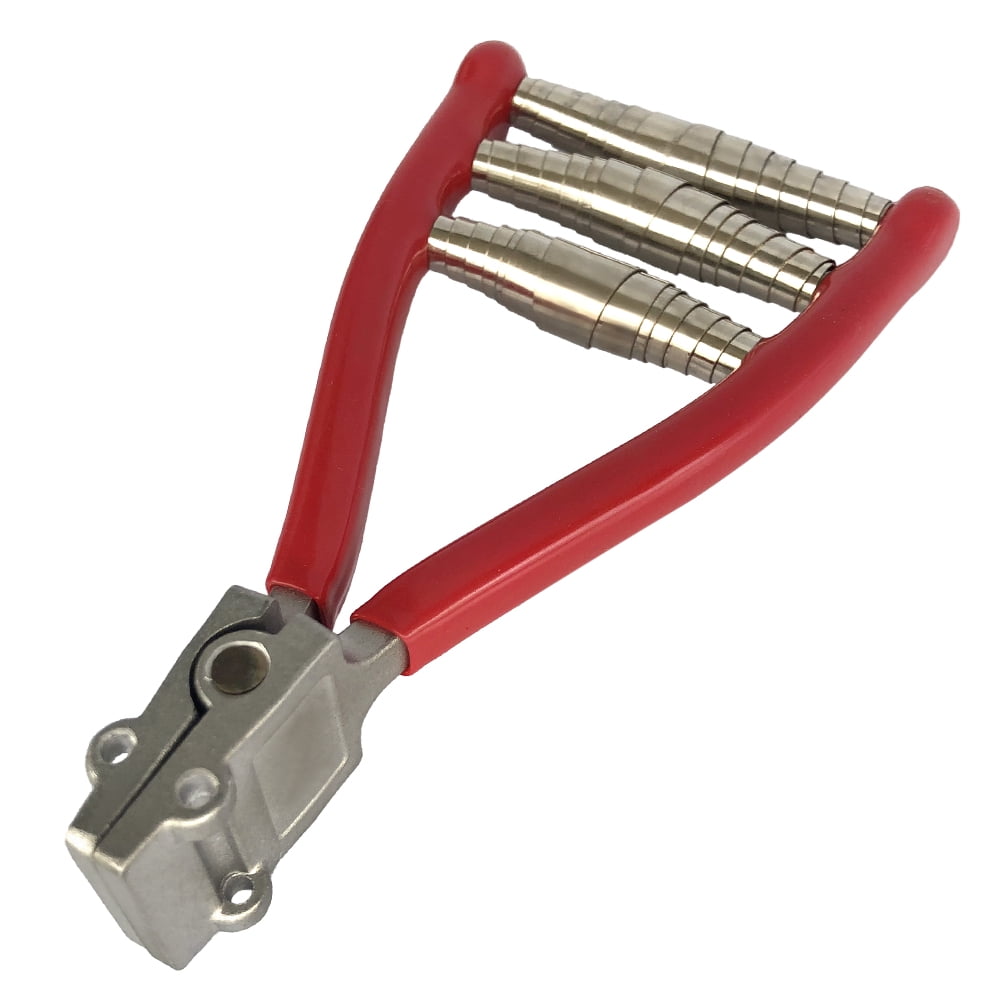 1 Pcs Tennis Stringing Clamp Sports Starter Tool with Rubberized Handles Red 