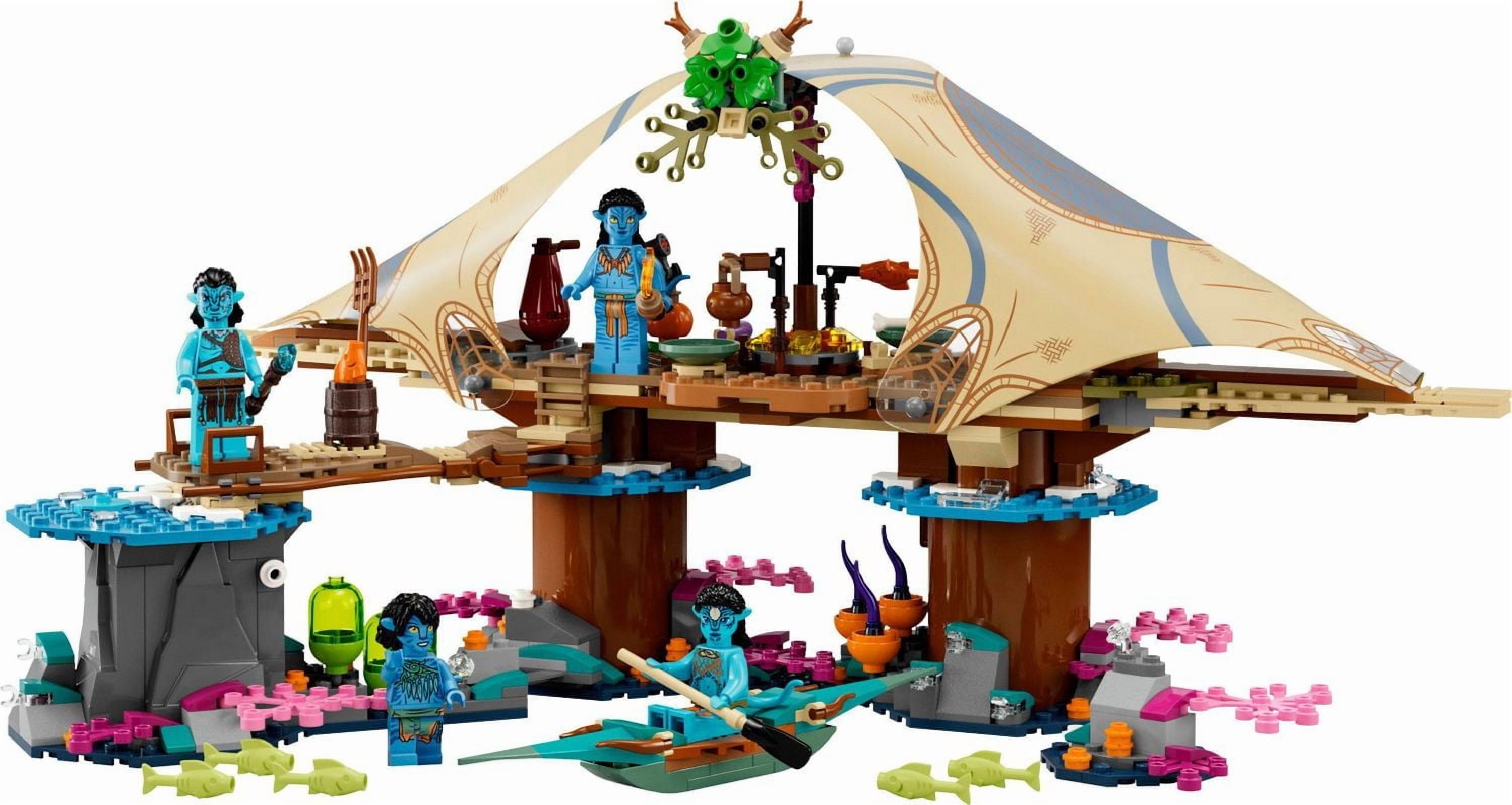 LEGO Avatar: The Way of Water Metkayina Reef Home 75578, Building Toy Set with Village, Canoe, Pandora Scenes, Neytiri and Tonowari Minifigures