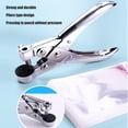 thumbnail image 4 of Suodoka Chromed Metal Single Hole Punch 0.28in Diameter – Effort‑Saving, High Hardness, No Burrs – Ideal for Paper, Cardboard, PVC, ID Cards & Plastic Bags, 4 of 8