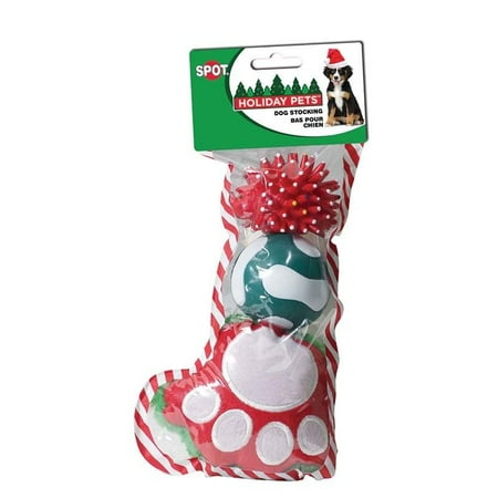 Dog Christmas Gifts Dog Holiday Christmas Stocking Pet Toy Assortment Gift Set Choose From 4 Sizes (Small) ()